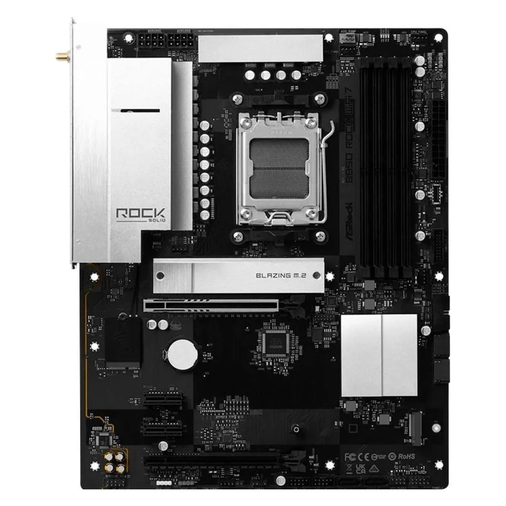 Motherboard AsRock B850 Rock WiFi 7 AMD B850 AM5 DDR5 ATX 2.5GbE RGB