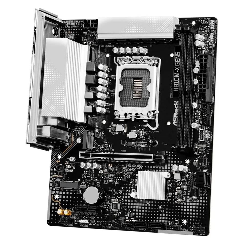 Mainboard ASRock H810M-X Gen5 Intel H810 LGA1851 DDR5 Micro ATX DisplayPort