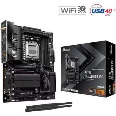 Motherboard AsRock X870E Challenger AMD X870E AM5 DDR5 ATX WiFi 6E PCIe 5.0