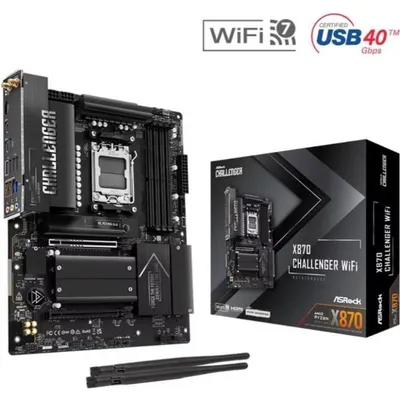 Motherboard AsRock X870 Challenger AMD X870 AM5 DDR5 ATX WiFi 7 PCIe 5.0 Bluetooth