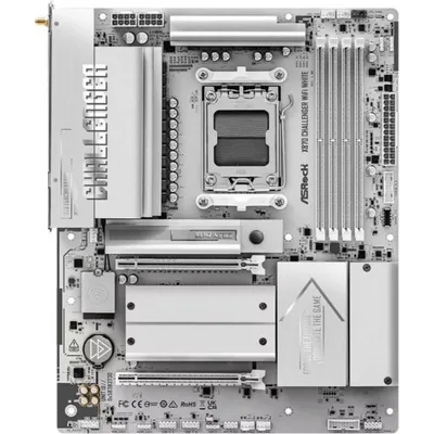 Motherboard AsRock X870 Challenger WiFi White AMD X870 AM5 DDR5 ATX WiFi 7 PCIe 5.0
