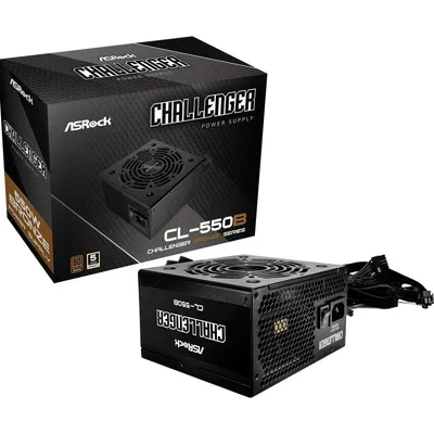 Asrock 550W 80 PLUS Bronze CL-550B Modulares Netzteil mit Überspannungsschutz