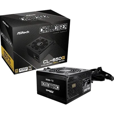 Fuente de Alimentación Asrock Challenger CL-650G 650W 80 PLUS Gold Protecciones avanzadas