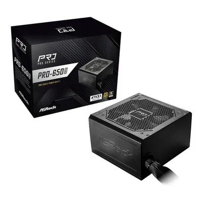 Fuente de Alimentación AsRock PRO-650G 650W Zertifizierung 80 PLUS Gold ATX