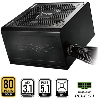 Netzteil Asrock PRO-750G 750W 80 PLUS Gold Zertifizierung ATX 3.1
