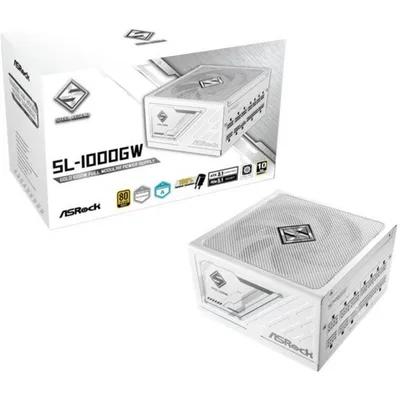 Asrock 1000W Netzteil 80+ Gold Steel Legend Zertifizierung Weißes ATX-Design