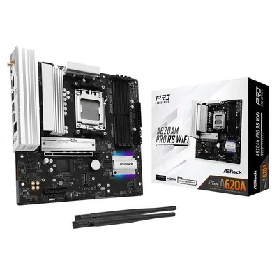 Motherboard ASRock A620AM PRO RS WIFI AMD A620 AM5 DDR5 Micro-ATX WiFi 6E