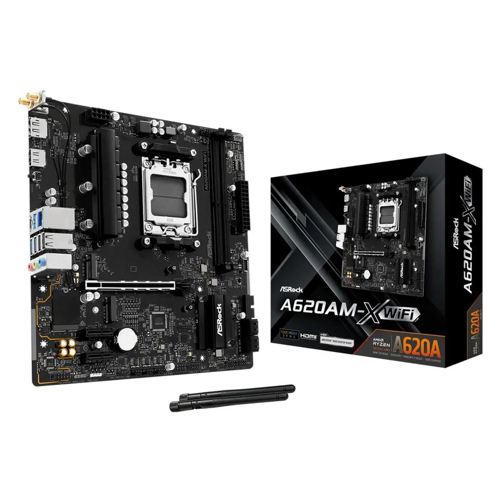 Motherboard ASRock A620AM-X WIFI A620 AM5 DDR5 Micro-ATX WiFi 5 M.2 RAID