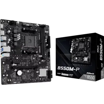 Mainboard AsRock B550M-P AMD B550 AM4 DDR4 Micro ATX USB 3.2 Gen1