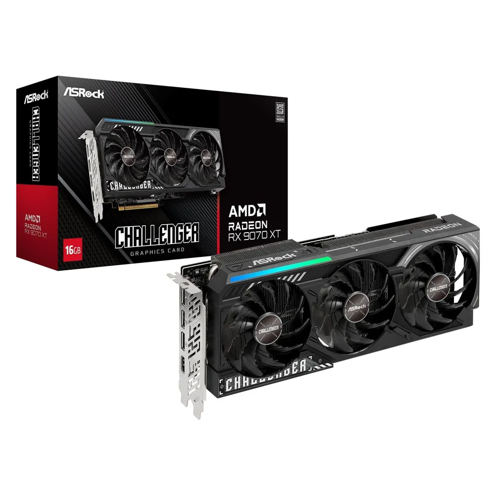 Grafikkarte ASRock Radeon RX 9070 XT Challenger 16GB GDDR6 PCIe 5.0