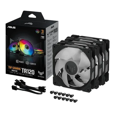 ASUS TUF GAMING TR120 ARGB 3IN1 Black Computergehäuse Luftkühlung 12 cm Schwarz