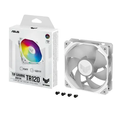 ASUS TUF GAMING TR120 ARGB 1-pack White Computergehäuse Luftkühlung 12 cm Weiß