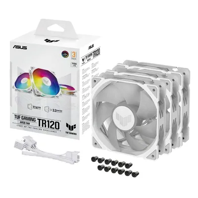 ASUS TUF GAMING TR120 ARGB 3IN1 White Computergehäuse Luftkühlung 12 cm Weiß