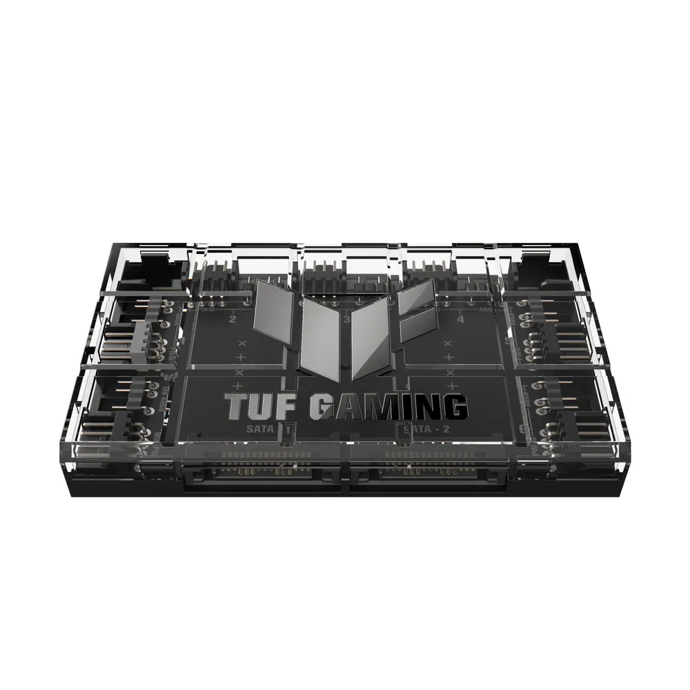 ASUS TUF Gaming ARGB PWM Lüftersteuerungs-Hub, 4-polig, SATA, Schwarz