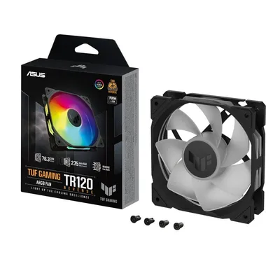 ASUS TUF Gaming TR120 ARGB Reverse Fan - Single Pack Computergehäuse Ventilator 12 cm Schwarz