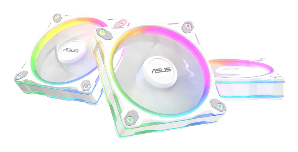 Ventilator ASUS Prime MR120 Weiß 3in1 ARGB Reverse 12 cm 1600 RPM Ventilator ASUS Prime MR120 Weiß 3in1 ARGB Reverse