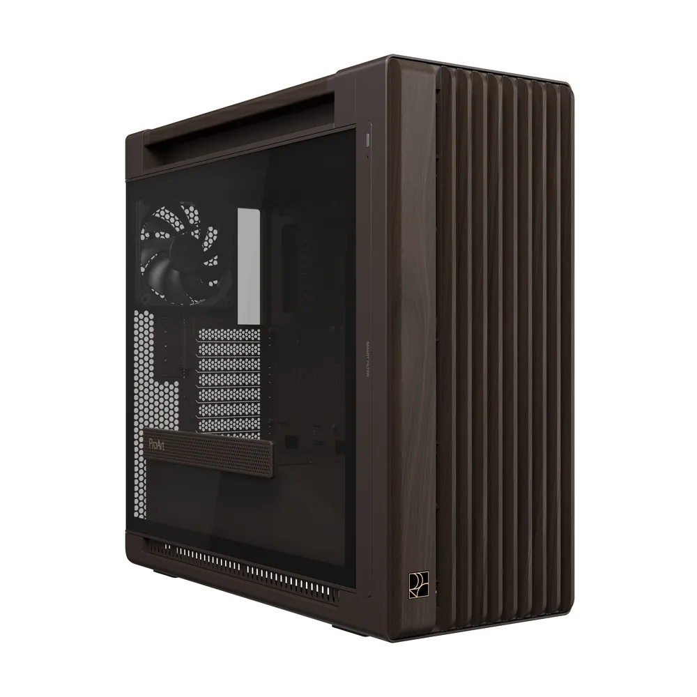 Tower ASUS ProArt PA602 Wood Edition Retro Brown gehärtetes Glas E-ATX braun