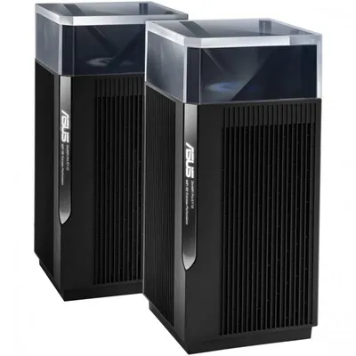 ASUS ZenWiFi Pro ET12 Tri-Band (2,4 GHz/5 GHz/6 GHz) Wi-Fi 6E (802.11ax) Schwarz 3 Intern (90IG05Z0-MO3A20)