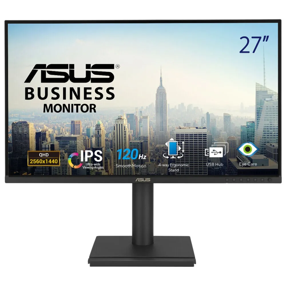 Monitor Asus BE27AQG 27" Quad HD 120Hz IPS USB Lautsprecher höhenverstellbar