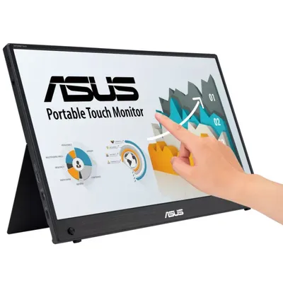 ASUS ZenScreen MB16AMTR Computerbildschirm 39,6 cm (15.6") 1920 x 1080 Pixel Full HD LCD Touchscreen Schwarz