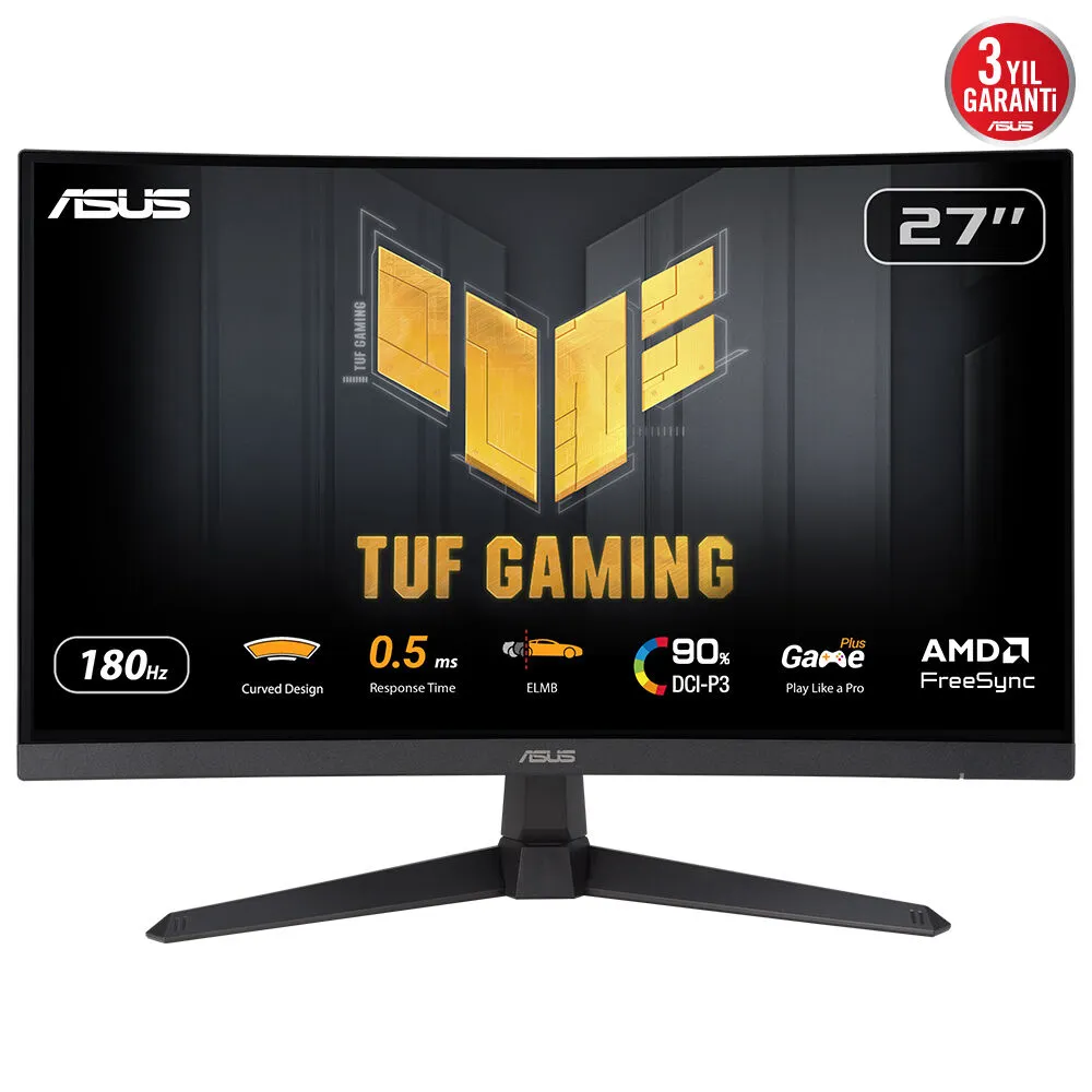 Monitor Asus TUF Gaming VG27WQ3B 27" Quad HD 180Hz VA Curved FreeSync HDR10 1ms