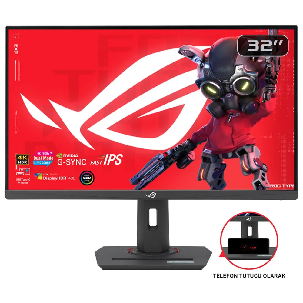 Monitor ASUS ROG Strix XG32UCG 31,5" 4K Ultra HD 160Hz Fast IPS G-SYNC FreeSync HDR400