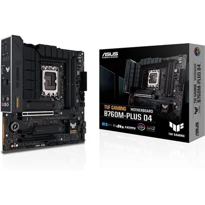 ASUS TUF GAMING B760M-PLUS D4 Intel B760 LGA 1700 micro ATX