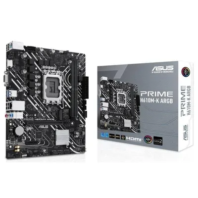 Motherboard ASUS PRIME H610M-K ARGB H610 LGA1700 DDR5 Micro-ATX RGB