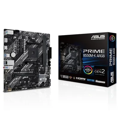 ASUS PRIME B550M-K ARGB AMD B550 Sockel AM4 micro ATX