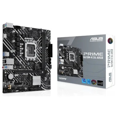 ASUS PRIME H610M-K D4 ARGB Intel H610 LGA 1700 micro ATX