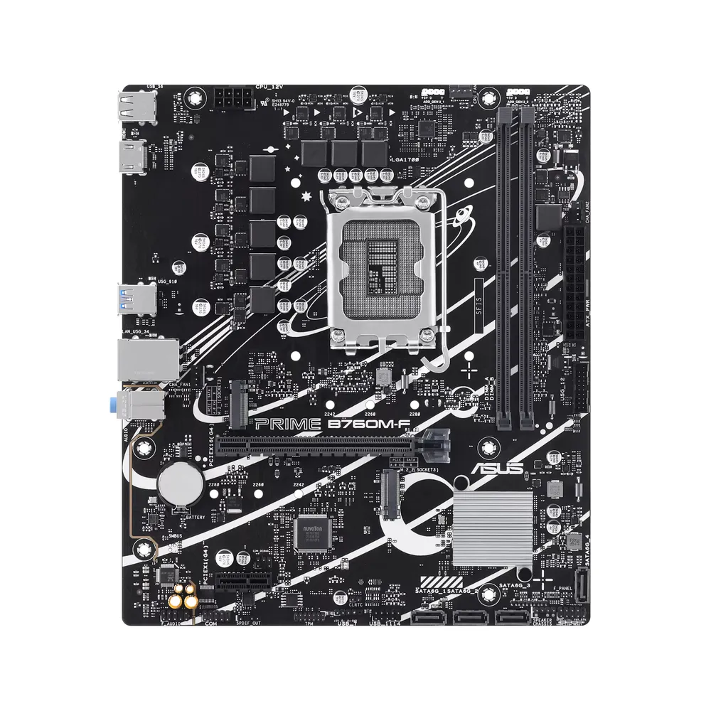 Motherboard Asus PRIME B760M-F B760 LGA1700 DDR5 micro-ATX HDMI Aura Sync