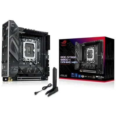 Motherboard ASUS ROG STRIX B860-I GAMING WIFI B860 LGA 1851 DDR5 mini ITX WiFi 7 PCIe 5.0 RGB