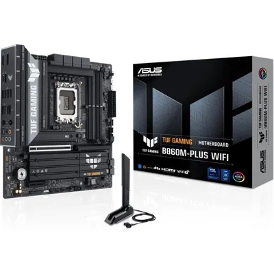 ASUS TUF GAMING B860M-PLUS WIFI-BOARD, INTEL, 1851, B860, 4DDR5, WIFI7, MATX