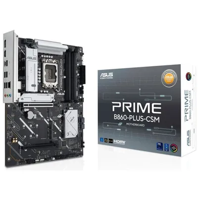 ASUS PRIME B860-PLUS-CSM-BOARD, INTEL, 1851, B860, 4DDR5, USB 10 GBPS, ATX