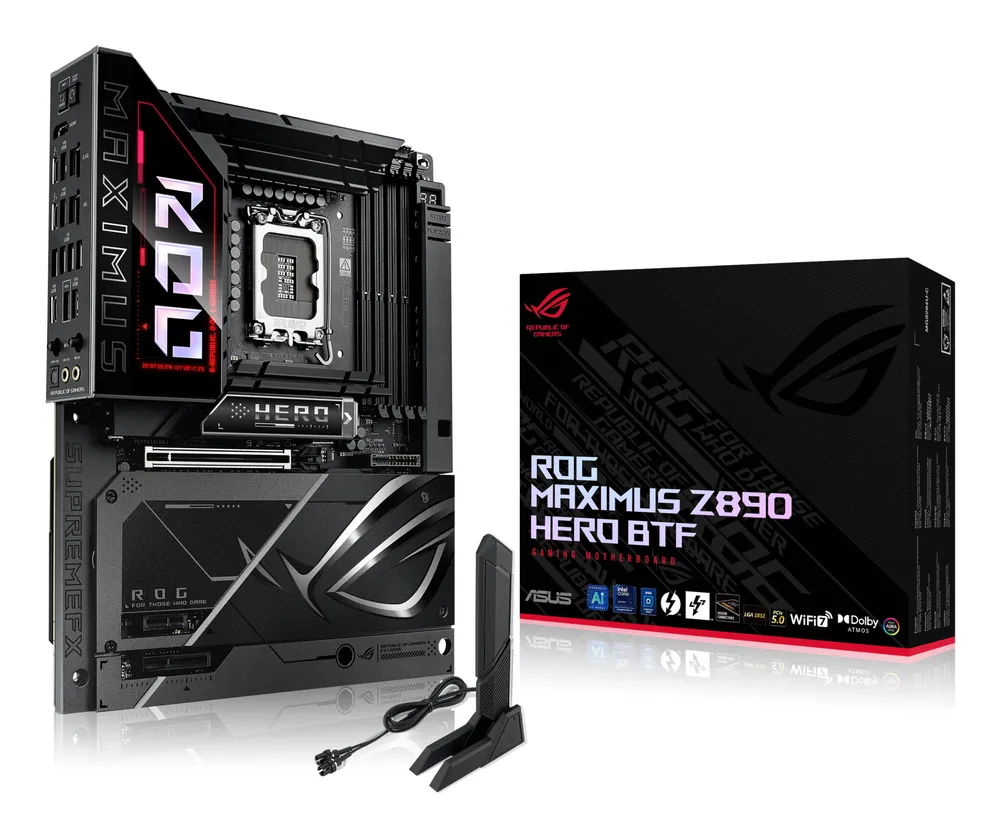 Mainboard ASUS ROG MAXIMUS Z890 HERO BTF LGA 1851 DDR5 256 GB ATX