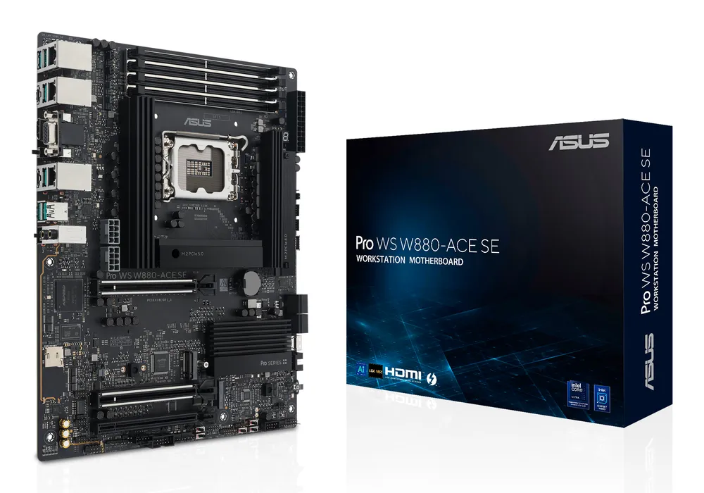 Motherboard ASUS Pro WS W880-ACE SE Intel W880 LGA1851 DDR5 ATX Thunderbolt 4 2.5G LAN