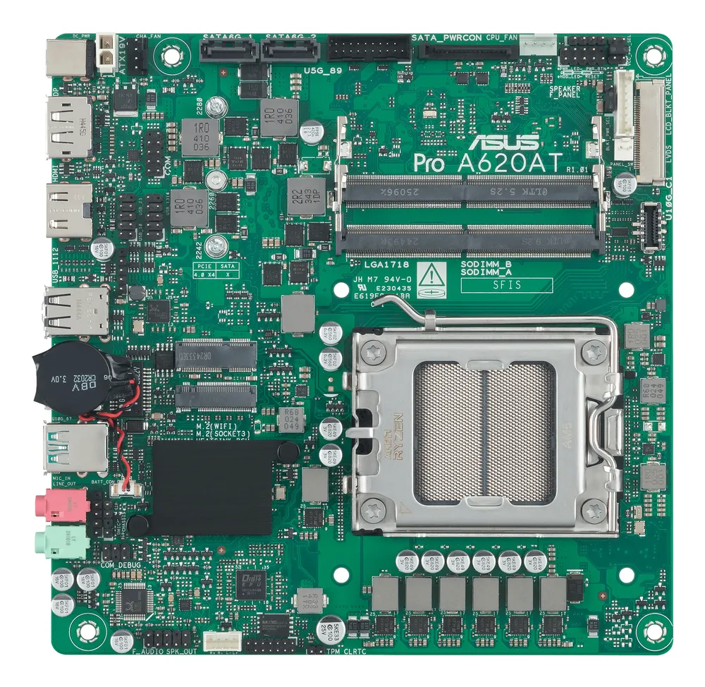 Placa Base ASUS AMD AM5 Mini ITX DDR5 128 GB UEFI AMI 256 MB SATA M.2 PCIe 4.0
