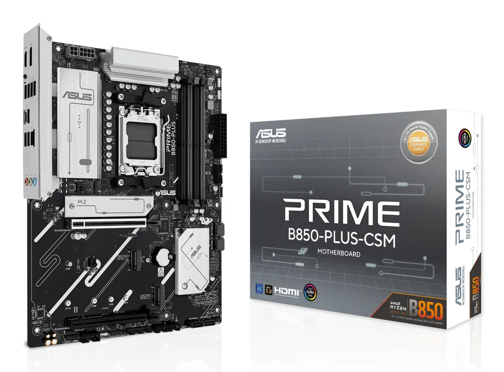 Mainboard ASUS PRIME B850-PLUS-CSM AM5 DDR5 256GB M.2 PCIe 5.0 Mainboard ASUS PRIME B850-PLUS-CSM AM5 DDR5 256GB M.2 PCIe 5.0