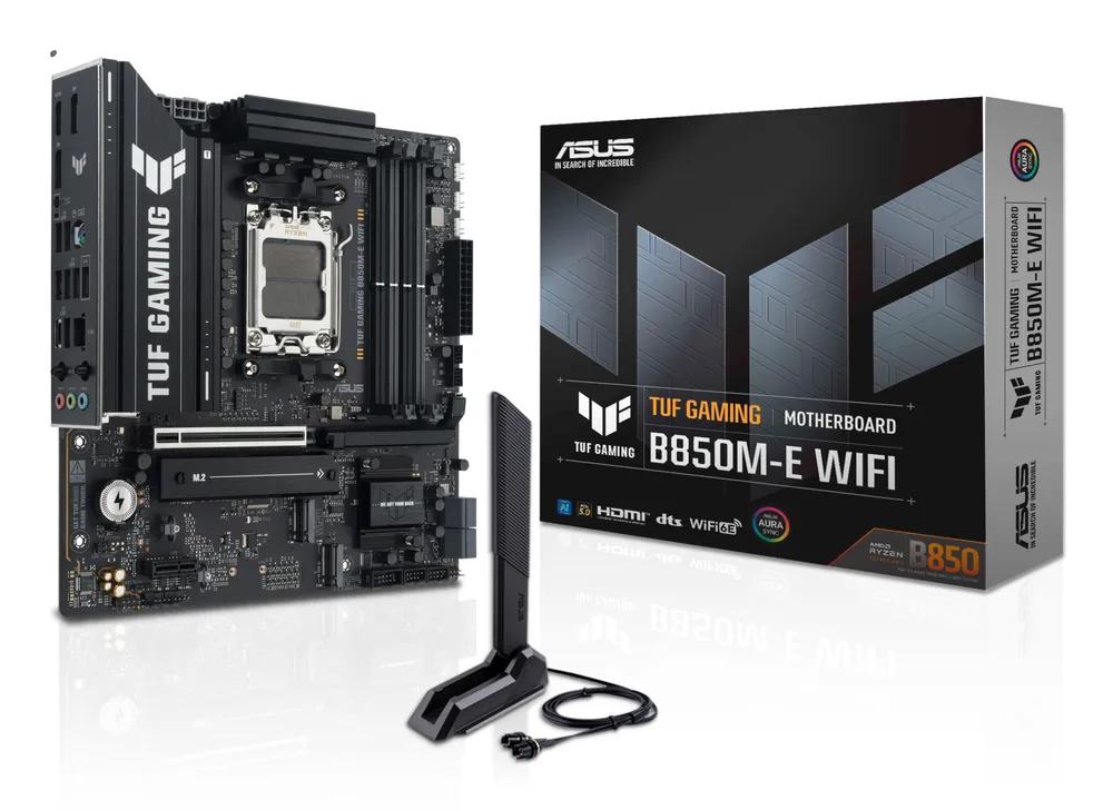 Motherboard ASUS TUF GAMING B850M-E WIFI AMD B850 AM5 DDR5 micro ATX WiFi 6E RGB