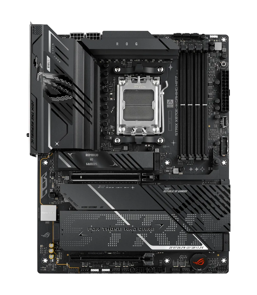 Motherboard ASUS ROG Strix X870E-H Gaming AMD X870E AM5 DDR5 ATX WiFi 7 5GbE RGB