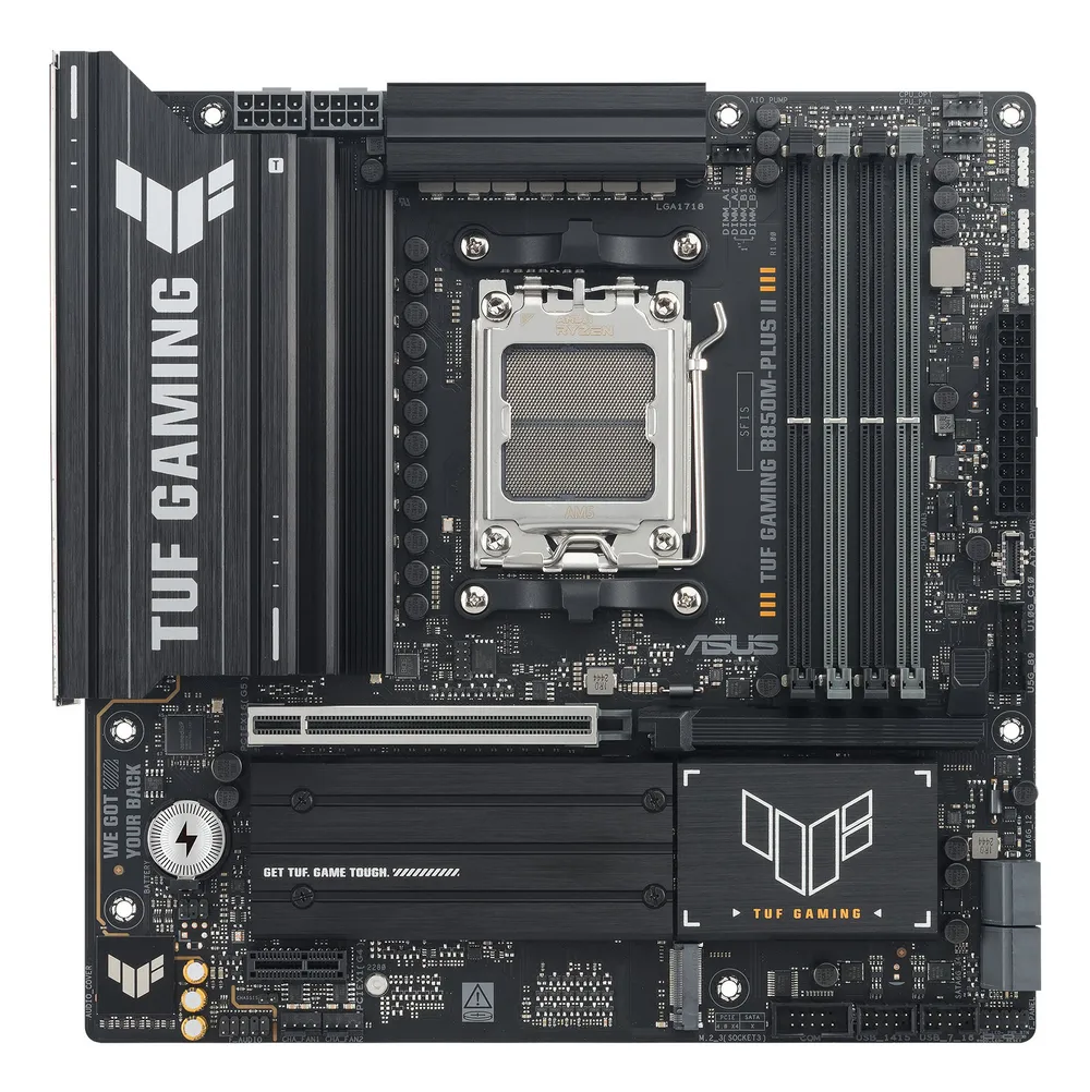 Motherboard ASUS TUF GAMING B850M-PLUS II B850 AM5 DDR5 Micro ATX 2.5GbE RAID RGB
