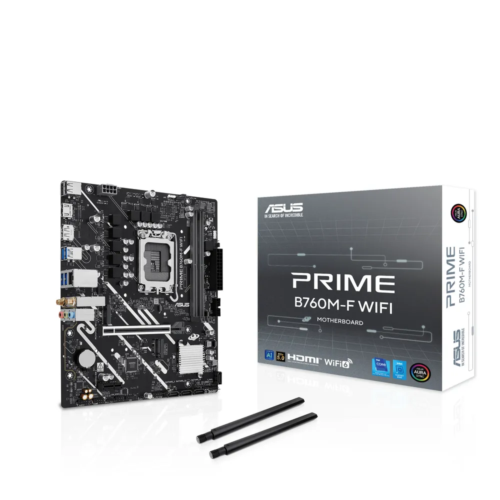 Motherboard ASUS PRIME B760M-F WIFI Intel B760 LGA1700 DDR5 Micro ATX WiFi 6 Bluetooth 5.3