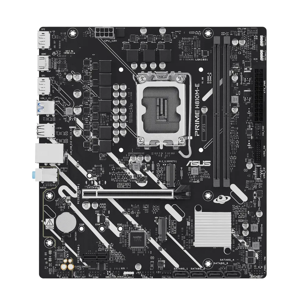 Motherboard ASUS PRIME H810M-E-CSM H810 LGA1851 DDR5 Micro-ATX PCIe 4.0