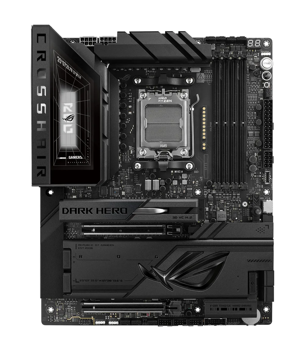 Motherboard ASUS ROG Crosshair X870E Dark Hero X870E AM5 DDR5 ATX WiFi 7 10GbE PCIe 5.0 RAID
