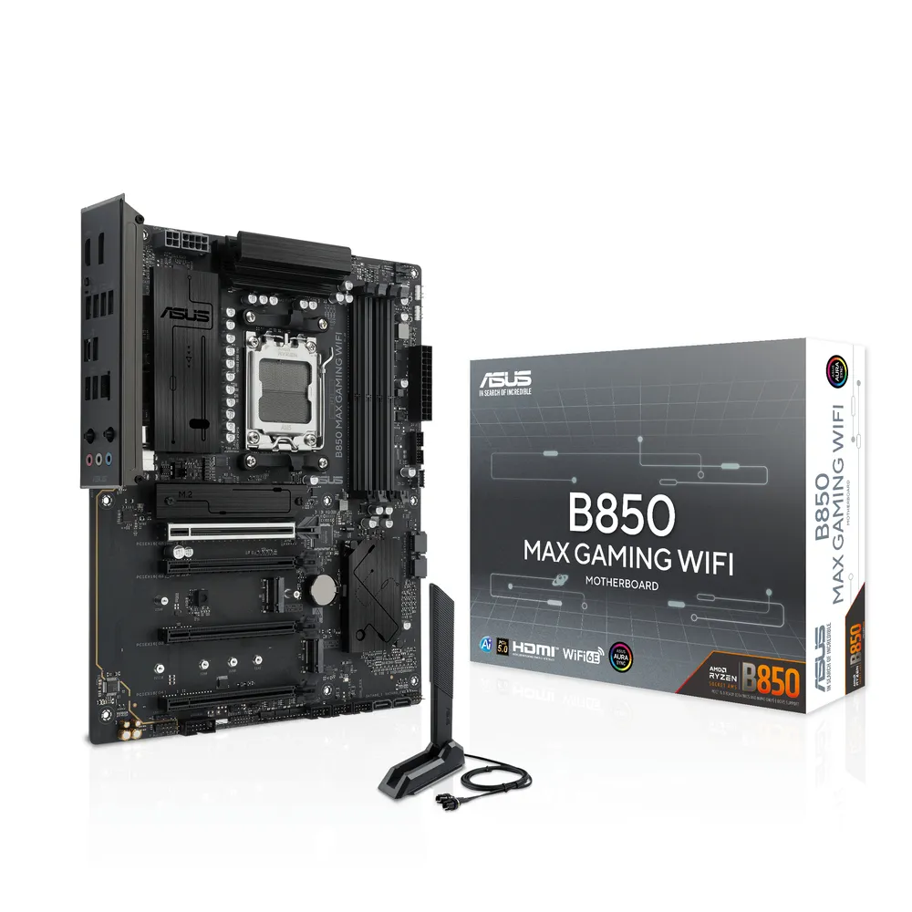 Motherboard ASUS B850 MAX GAMING WIFI B850 Sockel AM5 DDR5 ATX WiFi 6E RGB