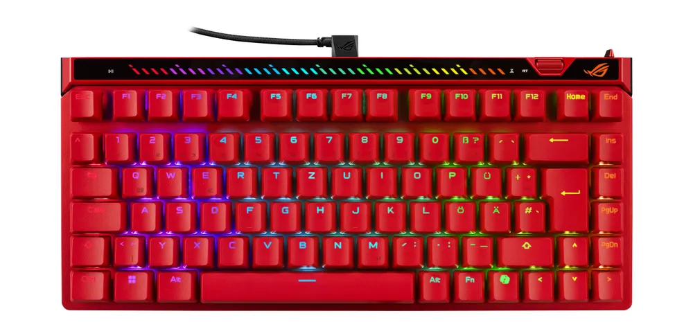 Tastatur ASUS ROG Falchion Ace 75 HE Magnetisch RGB QWERTZ Rot