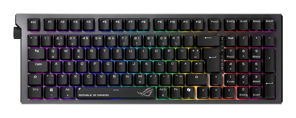 Tastatur ASUS ROG Strix Morph 96 mechanisch QWERTZ RGB kabellos und USB