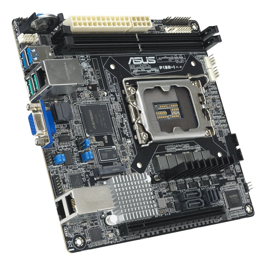 Motherboard ASUS P13R-I Intel C262 LGA1700 DDR5 Mini ITX ECC PCIe 4.0 Server