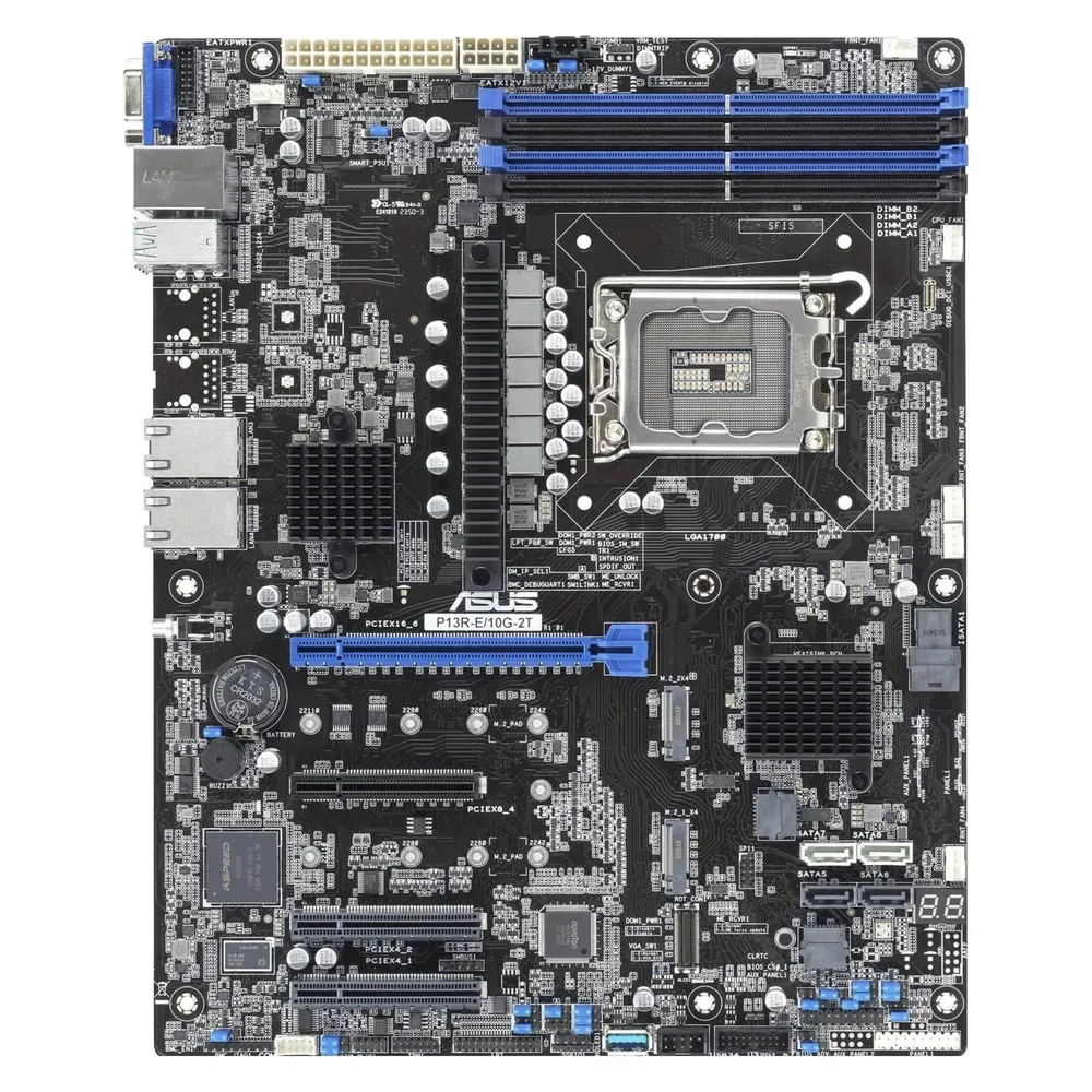 Motherboard ASUS P13R-E/10G-2T Intel C266 LGA1700 DDR5 ATX 10GbE ECC Server