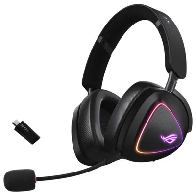 ASUS ROG DELTA II Kopfhörer Verkabelt & Kabellos Kopfband Gaming USB Typ-C Bluetooth Schwarz
